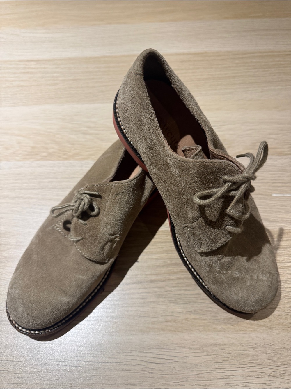 Crewcuts boys Suede Oxford Shoes - Taupe